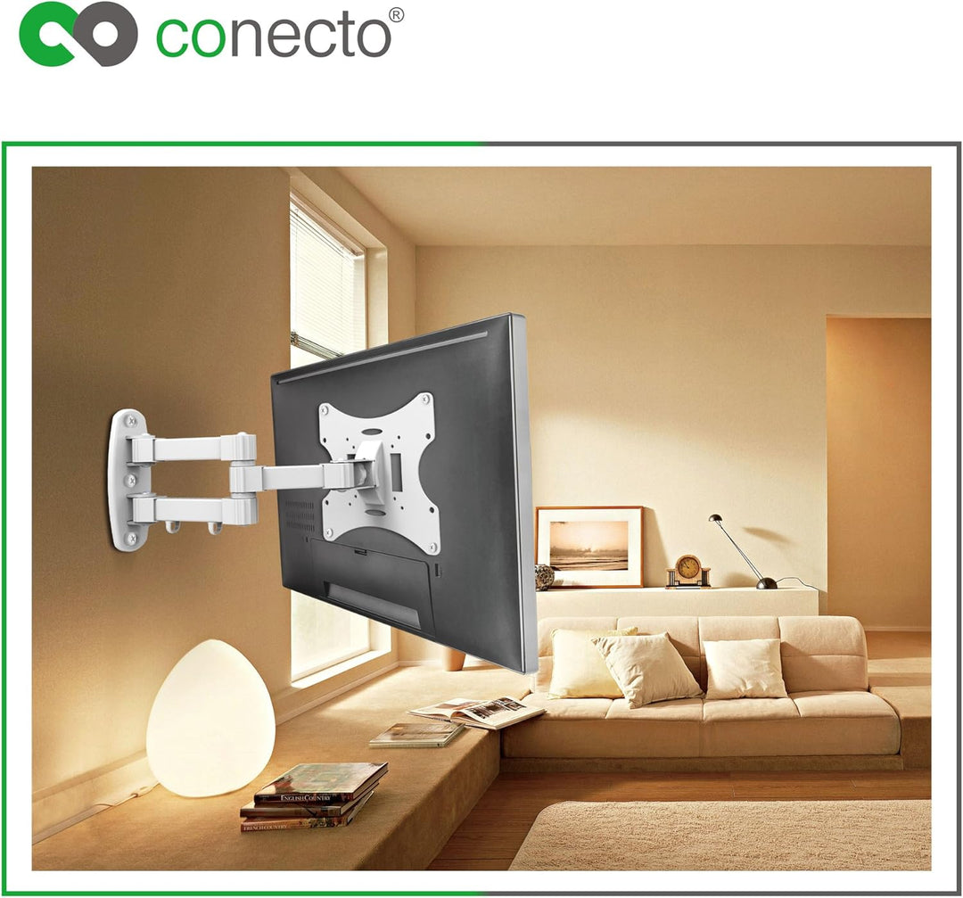 conecto Wandhalterung für TV Geräte/Monitore mit 58-107cm (23-42"), VESA 200x200, neigbar: +/-20°, s