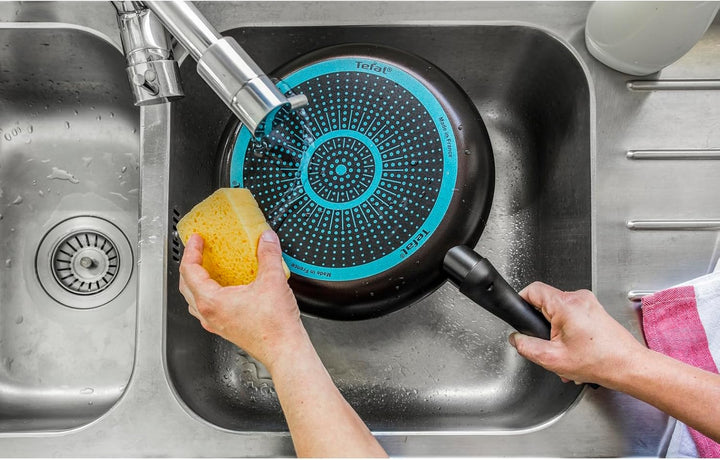 Tefal Easy Cook & Clean Pfannenset 24/28 cm, Antihaftbeschichtung, Bratpfannen, Thermo-Signal bei id