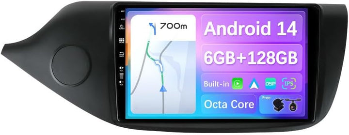 BXLIYER - 6G+128G - Android 12 IPS Autoradio Passt für Kia CEE'd CEED JD (2012-2018) - Kabellos CarP