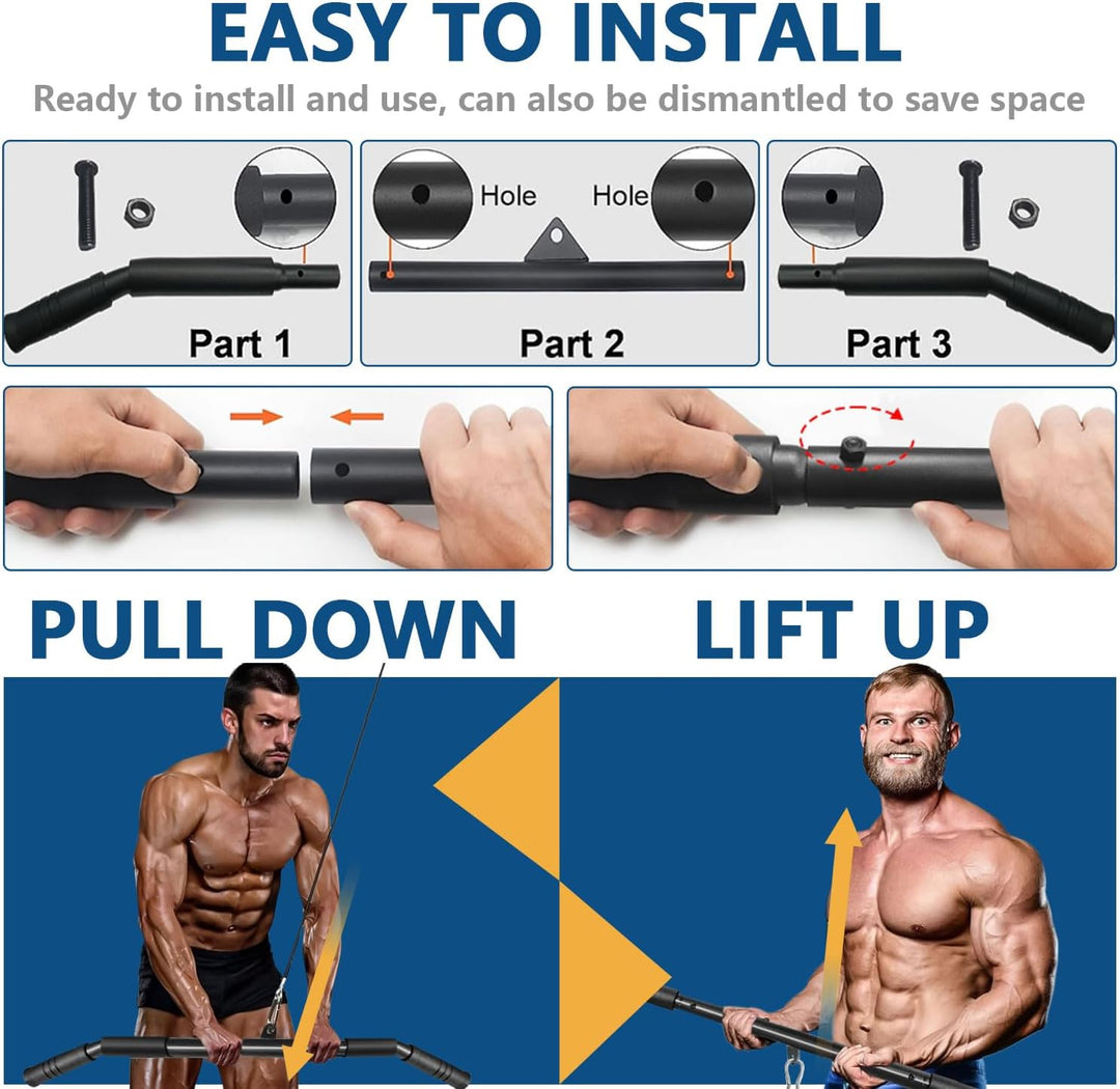 Favuit Bizeps Stange Latzugstange, LAT Pull Down Bar Fitness Krafttraining Gerade Stange Kabelzug La