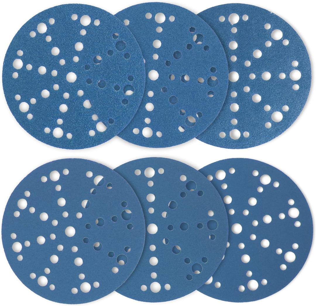 Trocken und nass Schleifpapier Schleifscheiben 150 mm klett mit 48 Löchern K100 50 St von WAbrasive