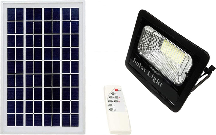 TEMPO DI SALDI LED-Scheinwerfer mit 100 W, SMD weisses Licht mit Solarpanel, Sensor und Fernbedienun