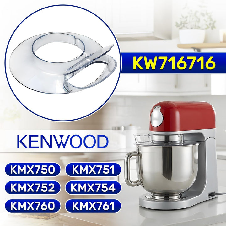 Spritzschutz Deckel für Küchenmaschine mit dem Originalcode KW716716 für Kenwood KMX750 KMX751 KMX75