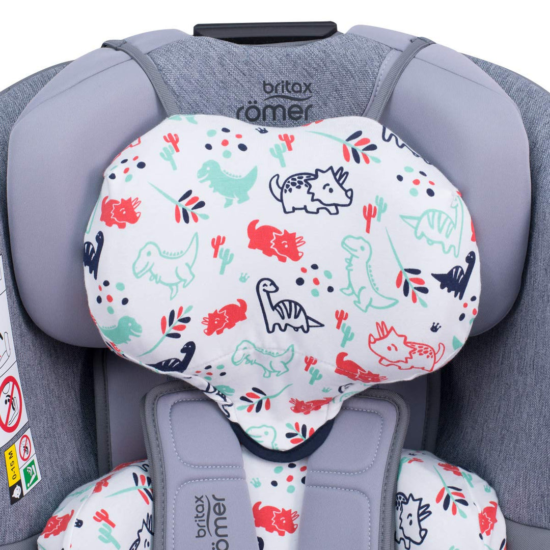 JYOKO KIDS Bezug für Auto-Sitzverkleinerer kompatibel mit Romer Dualfix I-Size, Aus Baumwolle (Dino