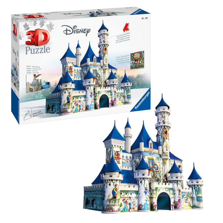 Ravensburger 3D Puzzle 12587 - Disney Schloss - 216 Teile - Für alle Disney Fans ab 10 Jahren