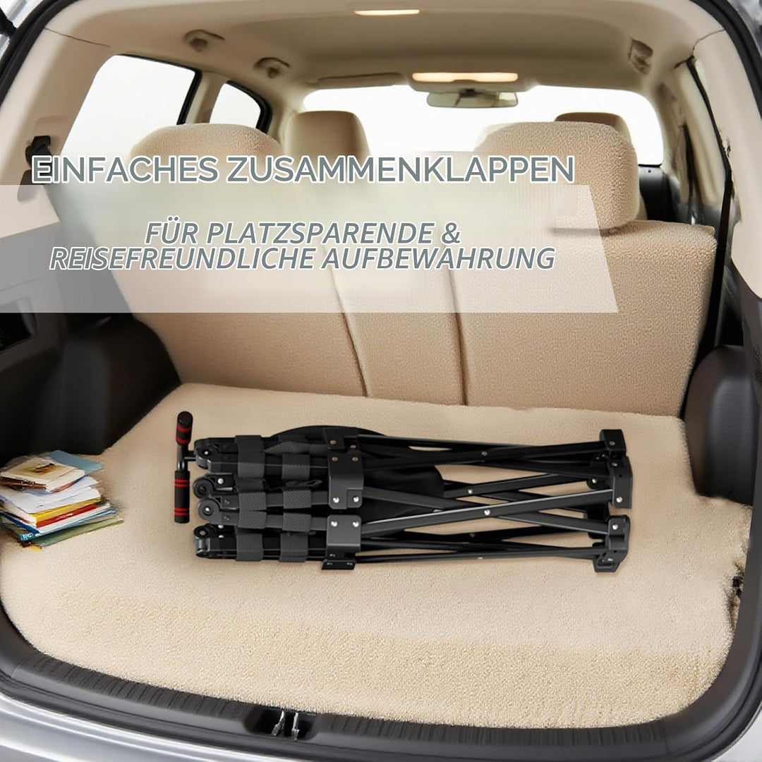 106cm Fitness-Trampolin Indoor für Erwachsene | Hohe Belastbarkeit | Höhenverstellbar | EIN-klick-Fa