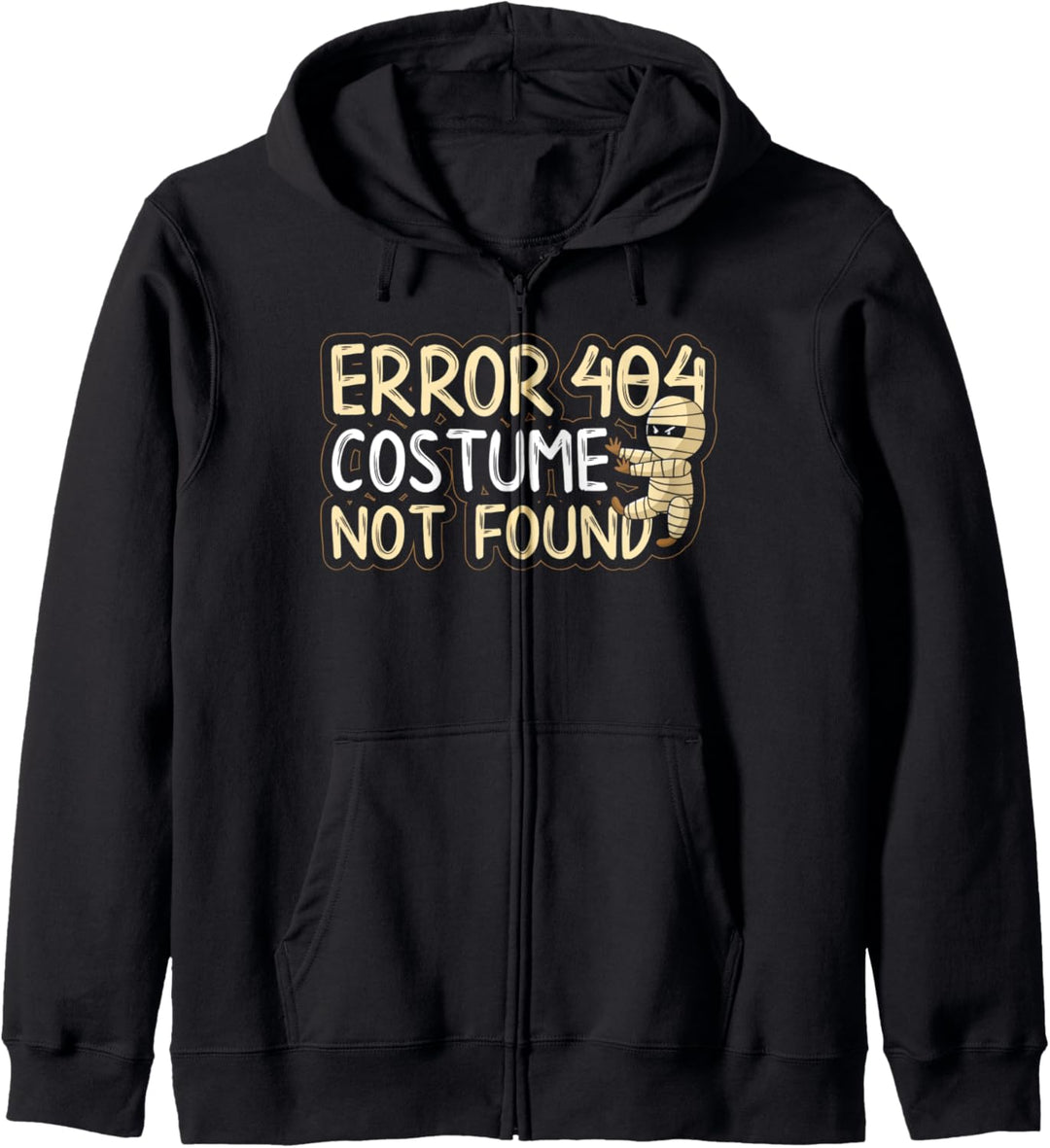 Error 404 Costume Not Found Mumie Halloween Gruselig Lustig Kapuzenjacke