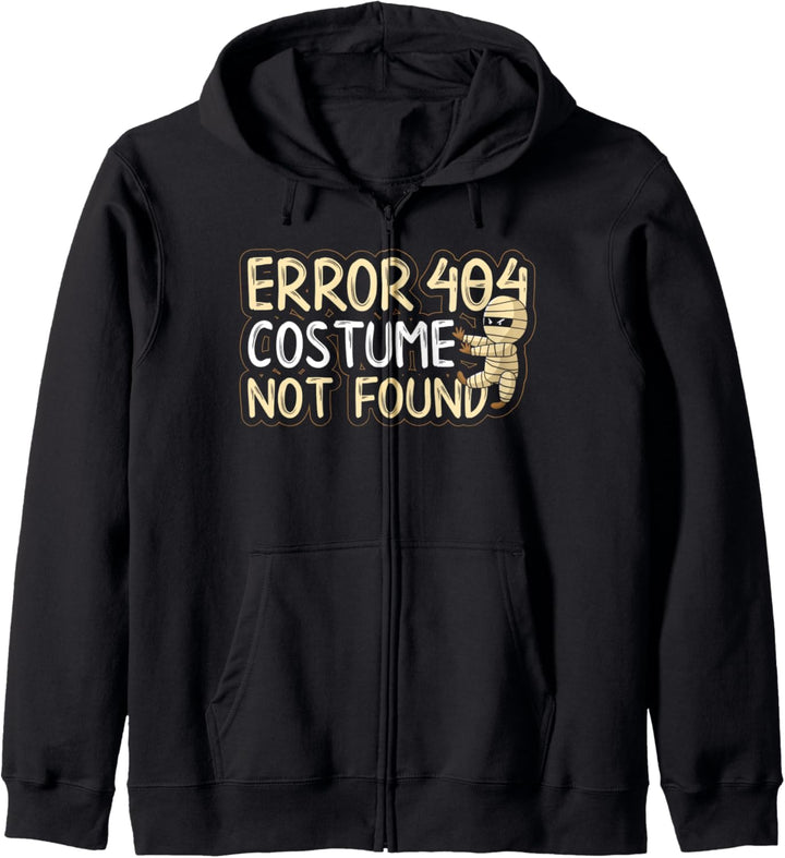 Error 404 Costume Not Found Mumie Halloween Gruselig Lustig Kapuzenjacke