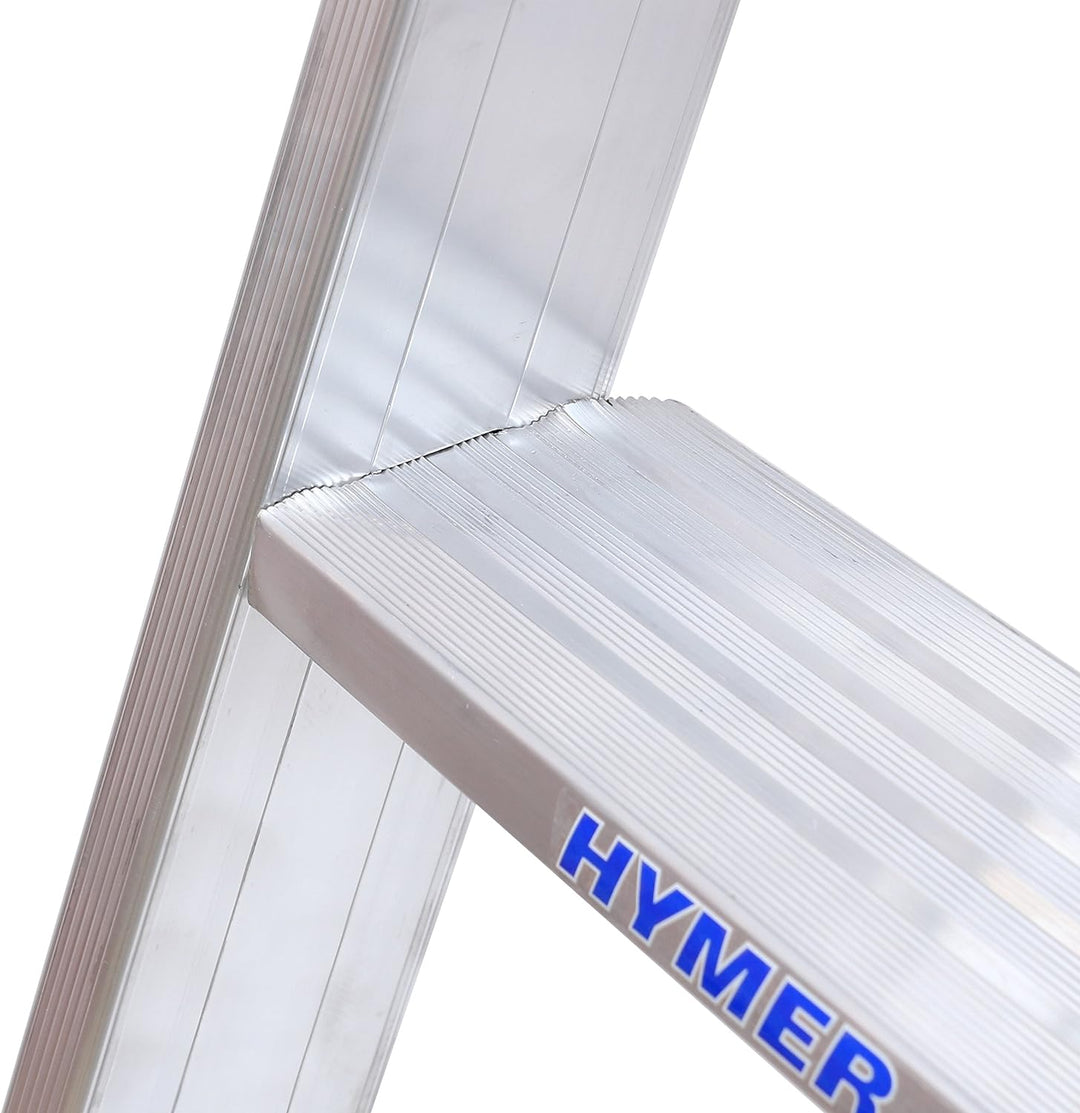 HYMER Stufenstehleiter mit Plattform SC80, einseitig begehbar, 5 Stufen, 802605, 5 Stufen