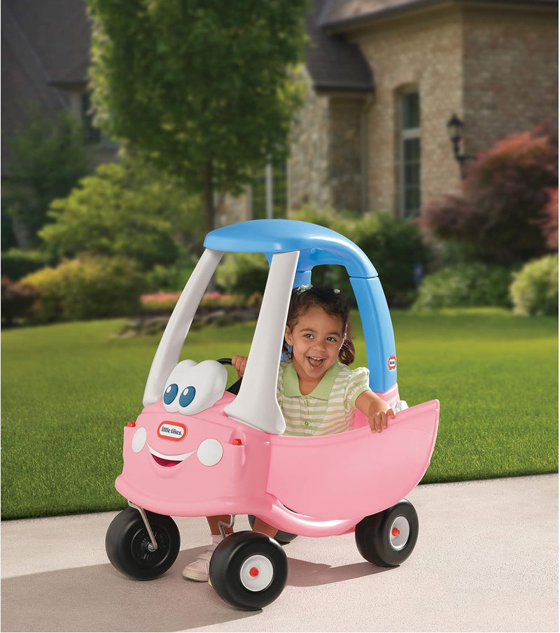little tikes 614798E5 Prinzessin Gemütliches Prinzessin-Coupé - Mitfahrgelegenheit mit Echter Hupe,