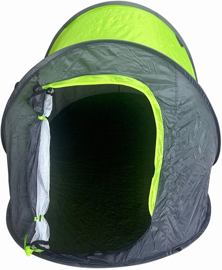 Pop Up Wurfzelt für 2 Personen blau grün Outdoor Campingzelt Trekking Festival, Grün
