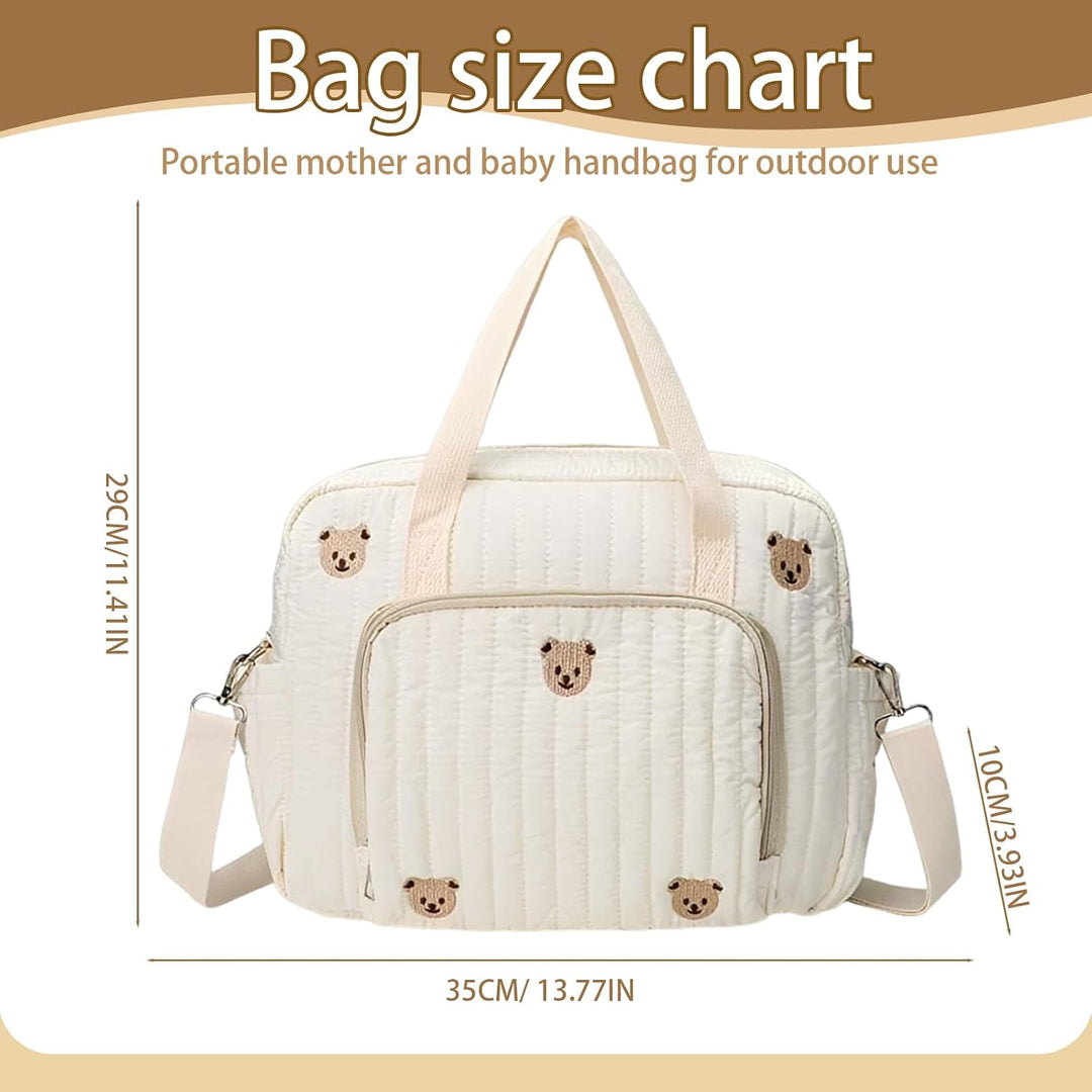 Gross Wickeltasche Für Baby 35×29×10cm, Diaper Bag, Vielseitige Tragetasche | Kliniktasche Geburt mi