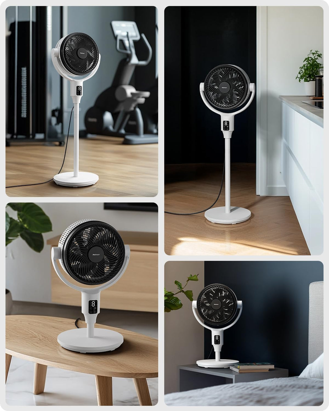 Pro Breeze AirFlo Plus Standventilator 109cm - Leiser Ventilator mit Fernbedienung, LED-Display – UL