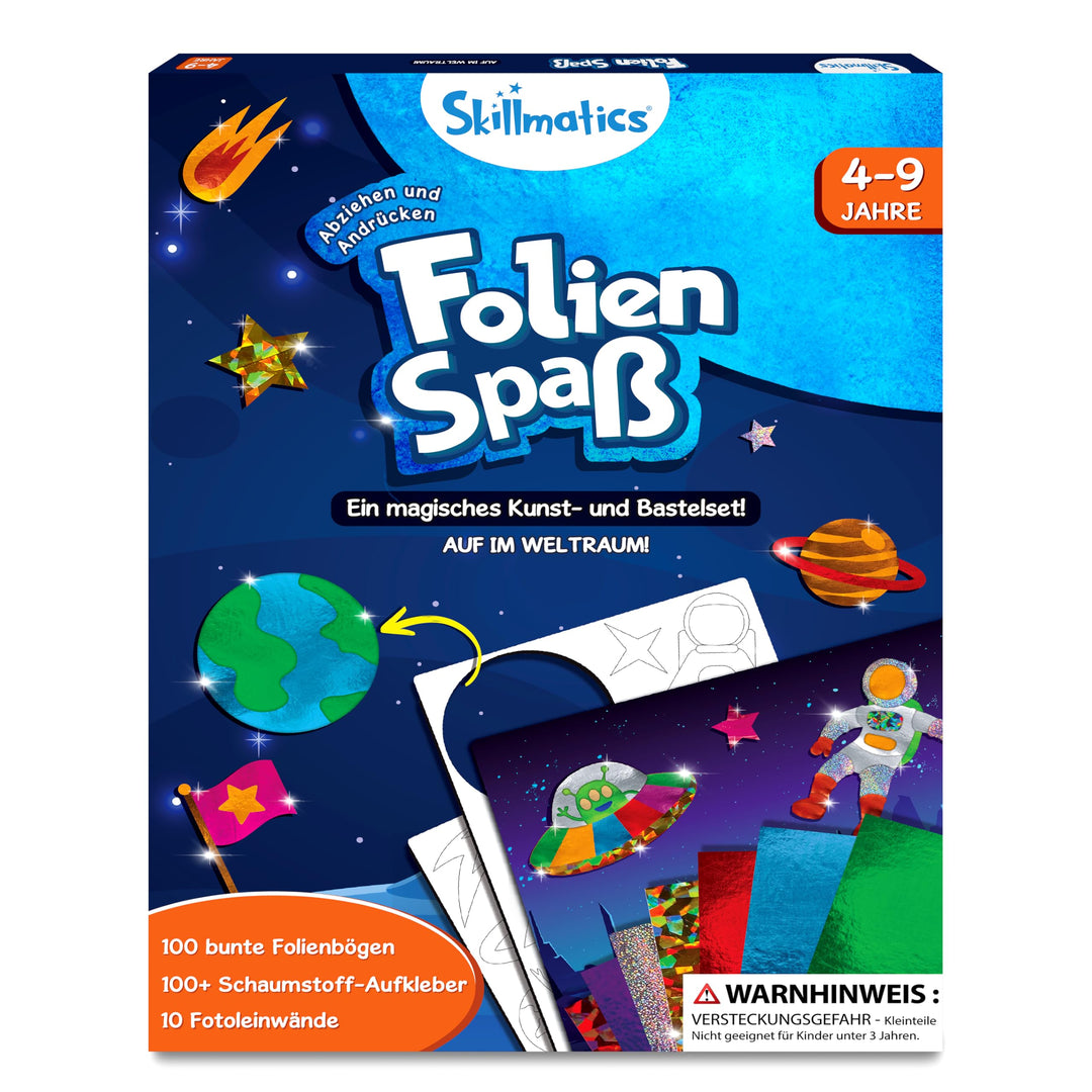 Skillmatics Kunst & Bastelaktivität- Folienspass Auf Im Weltraum, Schmutzfreie Kunst für Kinder, Bas
