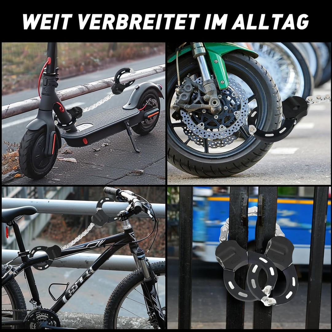 E Scooter Schloss, Handschellenschloss E Roller Schloss mit Drei Schlüssel, Hohe Sicherheit Diebstah