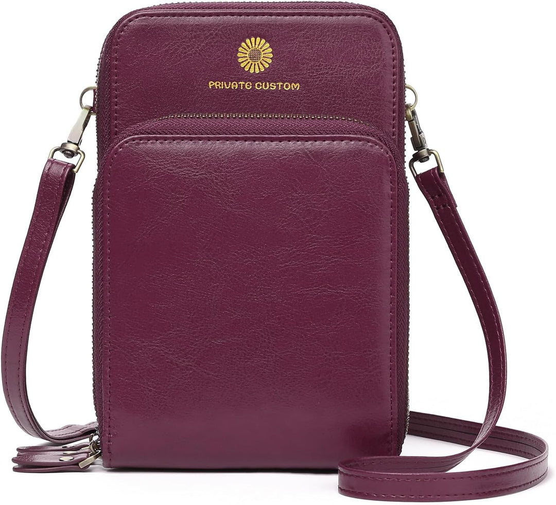 SENDEFN Handytasche zum Umhängen - Handy Umhängetasche Damen Handytasche Leder Handytasche mit Geldb