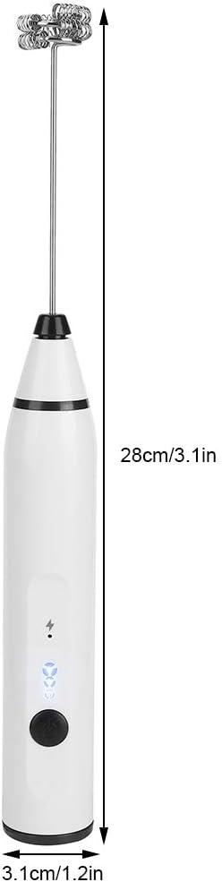 Kleiner elektrischer Schneebesen, USB-Aufladung Mini Foamer Handmilchschäumermischer für Kaffee Latt