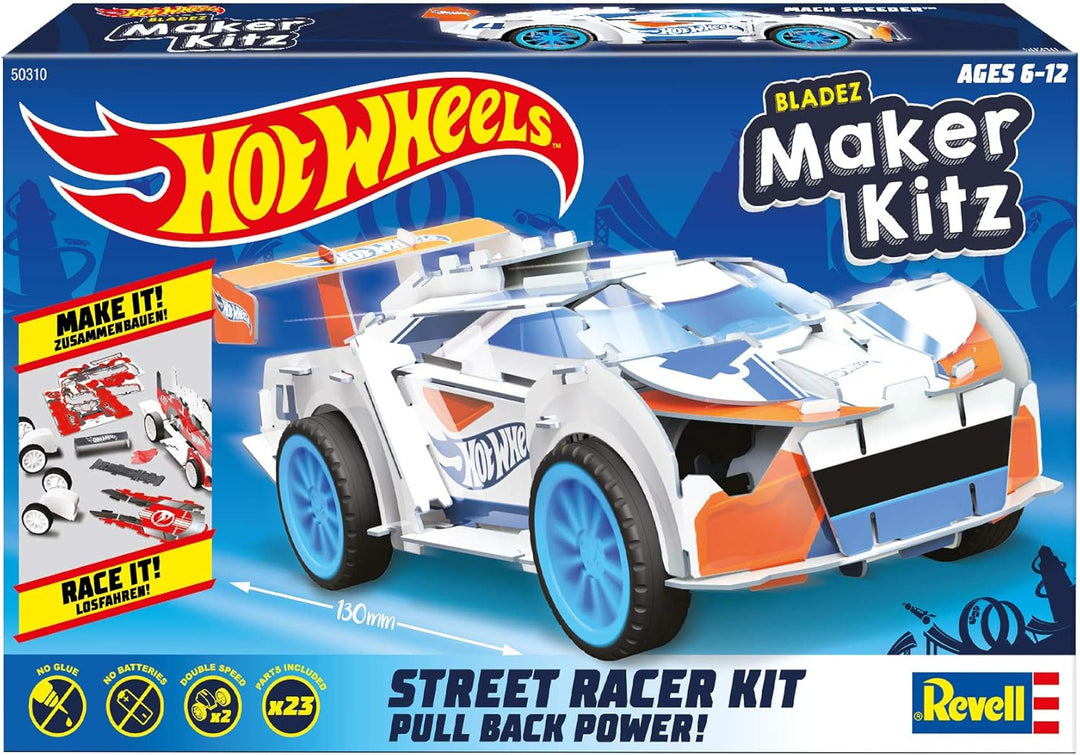 Revell 50310 Mach Speeder, Spielzeugauto 1:32 mit Sprungschanze Hot Wheels Maker Kitz-zusammenbauen