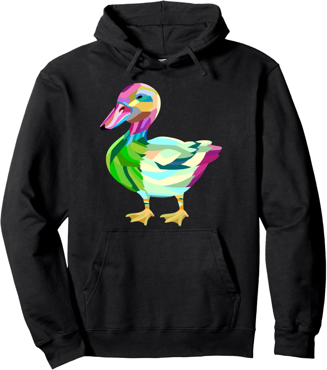 Ente Bunt Gemalt Künstlerischer Ente Pullover Hoodie