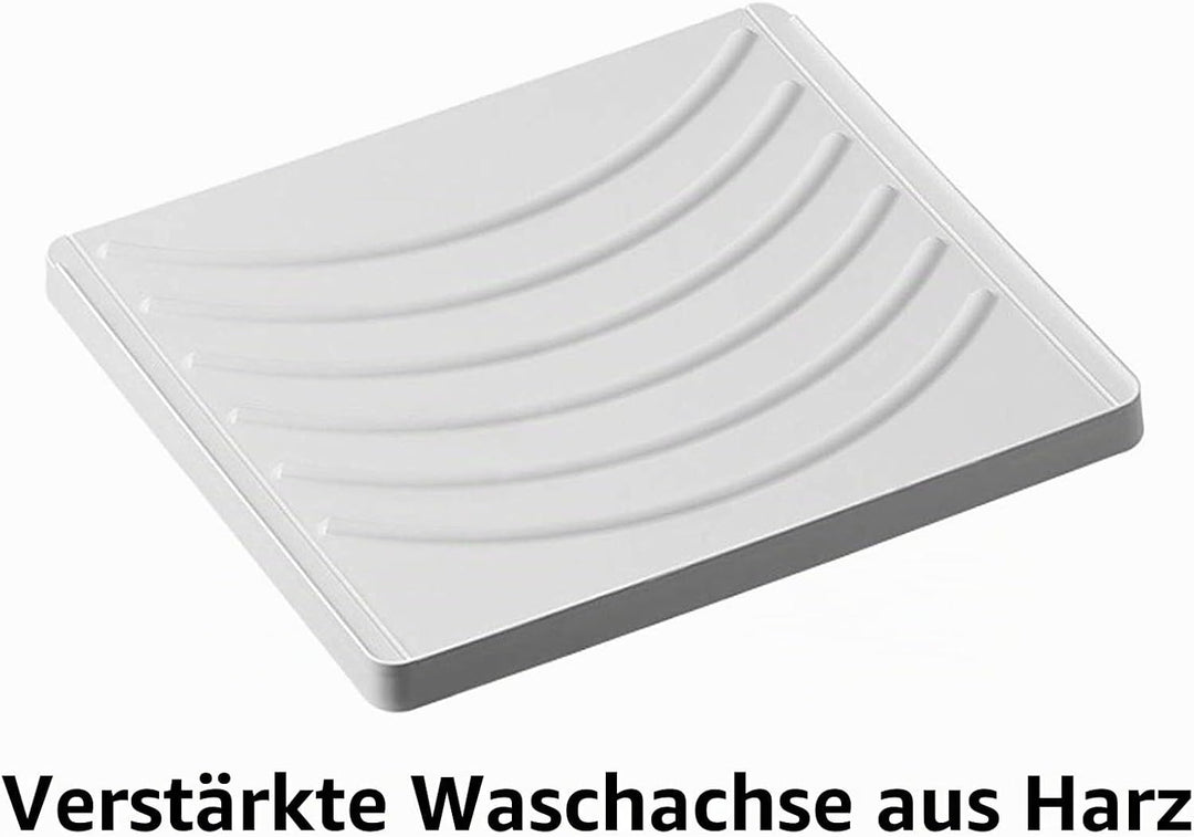 Negrari 9006K Waschtrog / Waschbecken aus Harz, für Innen-/Aussenbereich, 45 x 50 x 87 cm , Weiss, 4