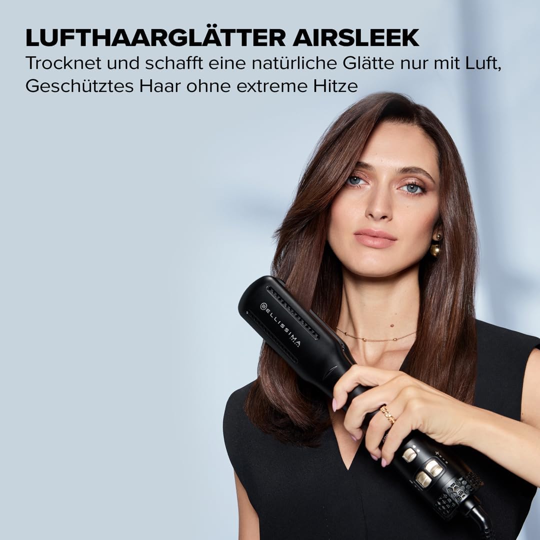 Bellissima AirSleek 2-in-1 Glätteisen, trocknet und schafft eine natürliche Glätte mit der Luft, ges