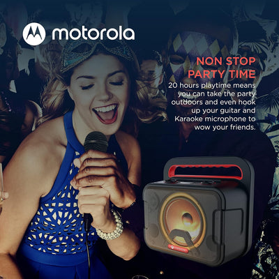 Motorola Sound ROKR 810 / Sonic Maxx 810 - Kabelloser Lautsprecher - 40 Watt - Bluetooth 5.0 - LED -