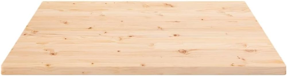 vidaXL Tischplatte 70x70x2,5 cm Massivholz Kiefer Quadratisch 70 x 70 x 2.5 cm Braun, 70 x 70 x 2.5