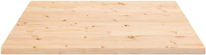 vidaXL Tischplatte 70x70x2,5 cm Massivholz Kiefer Quadratisch 70 x 70 x 2.5 cm Braun, 70 x 70 x 2.5