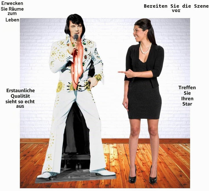 Star Cutouts Pappaufsteller von Elvis Vegas Alternative Bild Einfarbig, Einfarbig