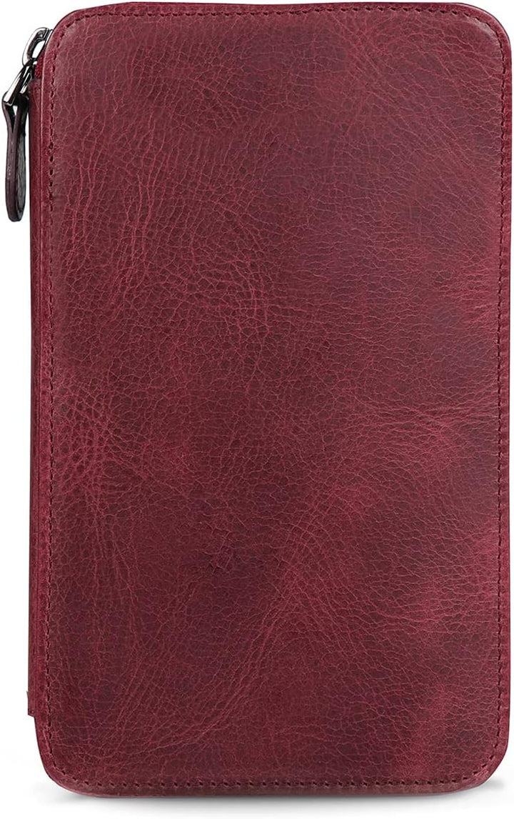 Otto Angelino - OTTANA Echtleder Handtasche - Unisex Damson, Damson