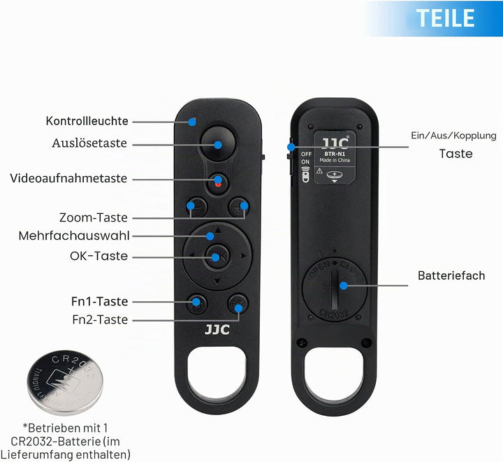 JJC ML-L7 Bluetooth Fernbedienung Kamera Kabellose Fernauslöser für Nikon Z5, Z30 Z6II, Z7II, Z FC Z