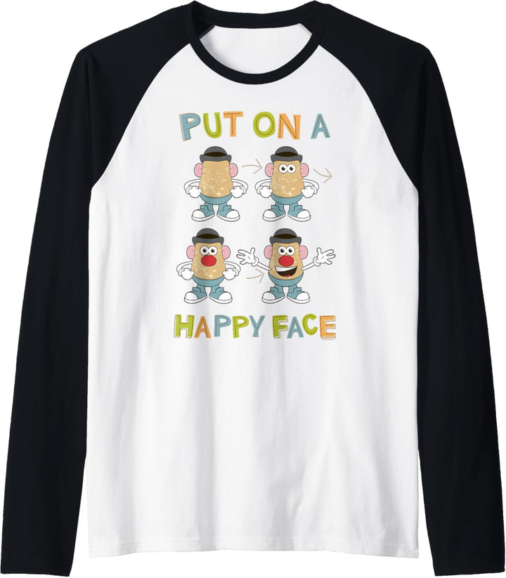Mr. Potato Head Put On A Happy Face Raglan