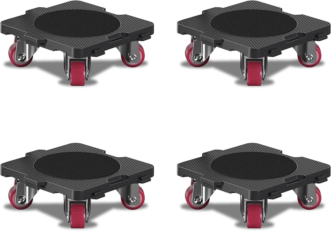 ONEON 4 Pack Möbelroller Schonende Transportrollen aus TPE, 360 Grad drehbar Möbel Transportroller,