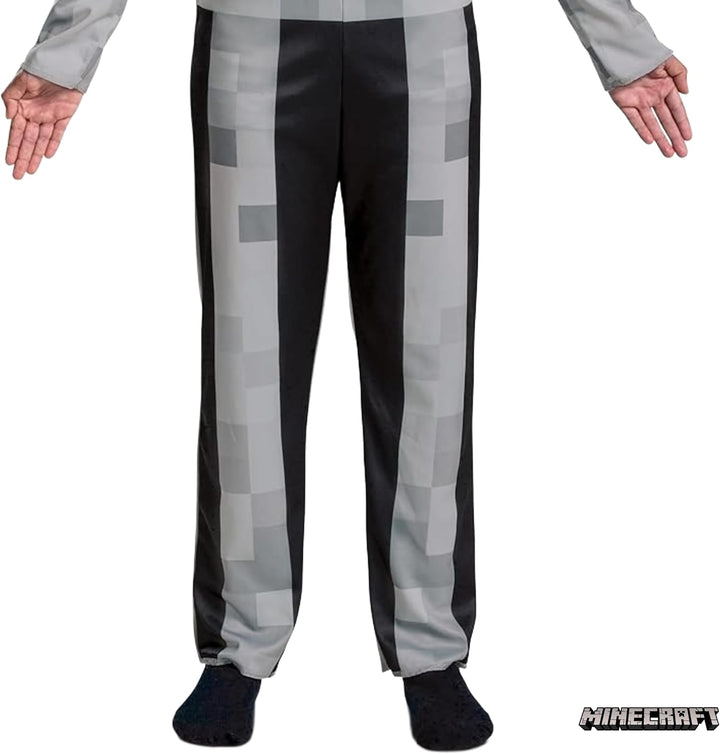Minecraft Skelett-Kostüm für Kinder, Videospiel-inspiriertes Charakter-Outfit, klassisches Kind, Grö