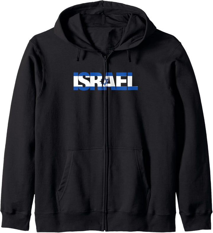 Israel Flag Jewish Star of David Hebrew Israeli Judaism Jew Kapuzenjacke