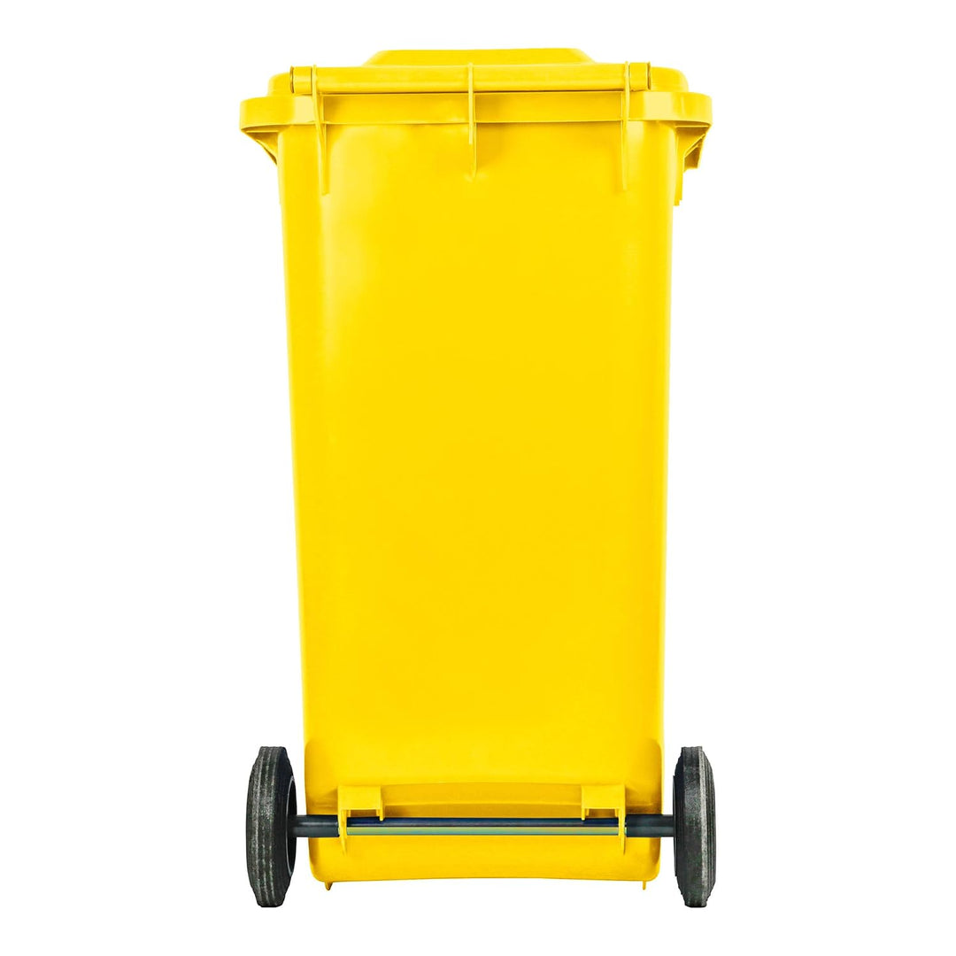 STIER 2-Rad-Müllgrossbehälter, Mülltonne, Volumen 240 Liter, Mülleimer, Farbe: Gelb, Grösse: 576 x 7