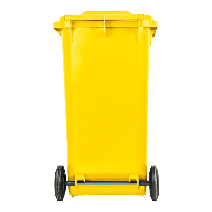 STIER 2-Rad-Müllgrossbehälter, Mülltonne, Volumen 240 Liter, Mülleimer, Farbe: Gelb, Grösse: 576 x 7