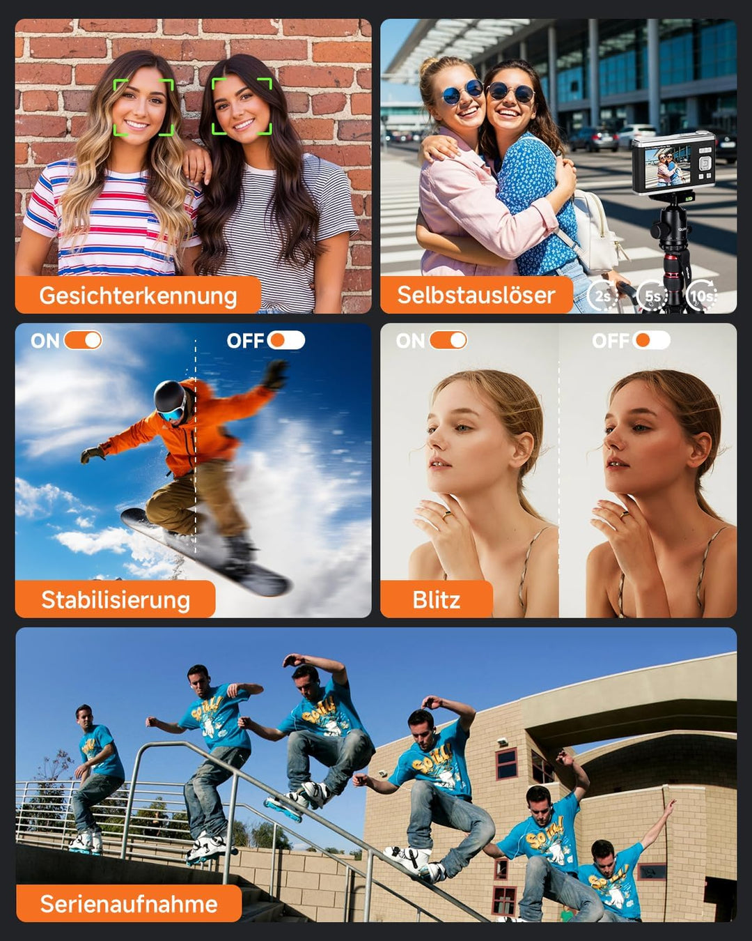 Rollei Compactline 10X - 20 MP - 10x optischer Zoom; Selfie Display; Erleben Sie Perfektion in jedem