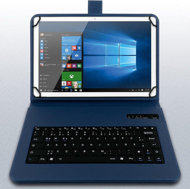 UC-Express Tablet Tasche kompatibel mit Nokia T21 T20 Tastatur Hülle Bluetooth Keyboard Case QWERTZ