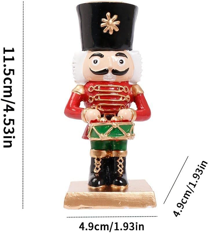 Nussknacker-kerzenhalter, Soldat, Weihnachts-nussknacker-Figur, Kerzenständer, Tischdekoration, Weih