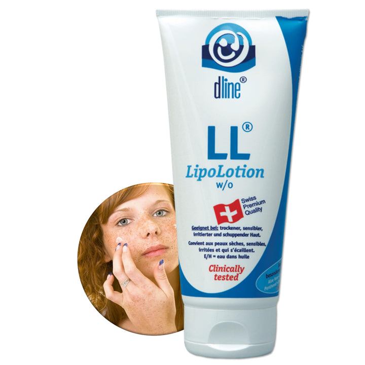 dline LL-LipoLotion | Nachtkerzenöl Bodylotion vom Pflegeprofi | 200ml Tube | Feuchtigkeitscreme für