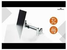 Durable Monitor Halterung mit Tischklemme, flexibler Schwenkarm 360° drehbar, für VESA Bildschirme 2