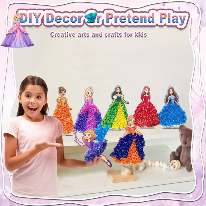 JRD&BS WINL DIY Kunstset für Kinder,Poke-in Kunst Blumenstrauss, kreative Aktivität für Kinder, Gesc