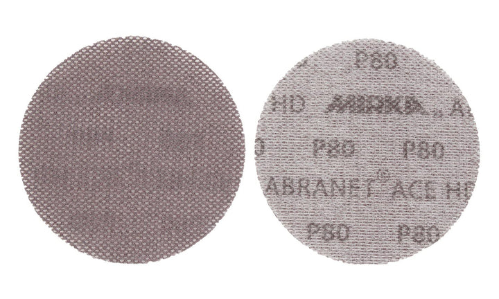 Mirka Abranet Ace HD Netz Schleifscheiben Ø 125mm Klett / Korn P80 / 25 Stk / AH23202580 / Für 125mm