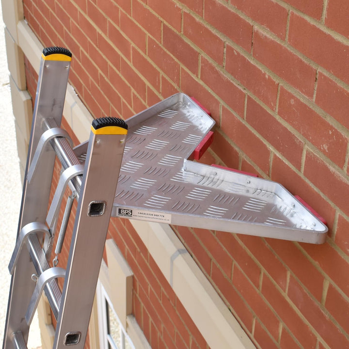 BPS® Universal Leiter Stand-Off V-förmiges Fallrohr | Leiter-Zubehör | Aluminium-Stabilisator-Gummis