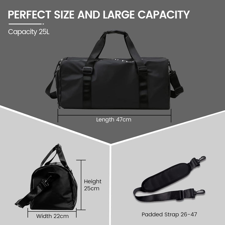 Sporttaschen für Damen und Herren, Reisetasche und Handtaschen - mit Schuhfach und Nassfach - Travel