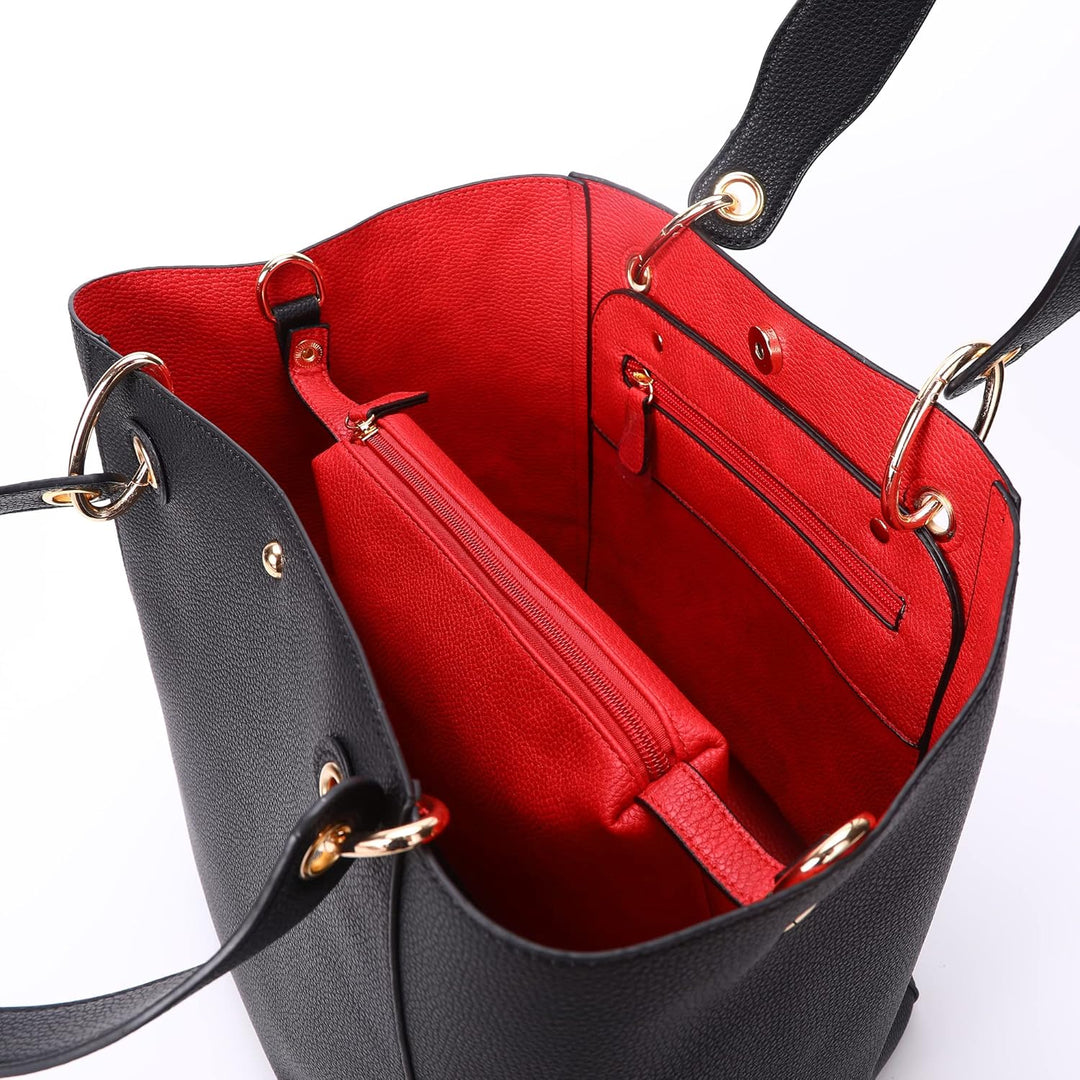 sqlp Damen Henkeltaschen Leder Gross Kapazität Shopper Tasche Student Schultasche Arbeit Handtasche