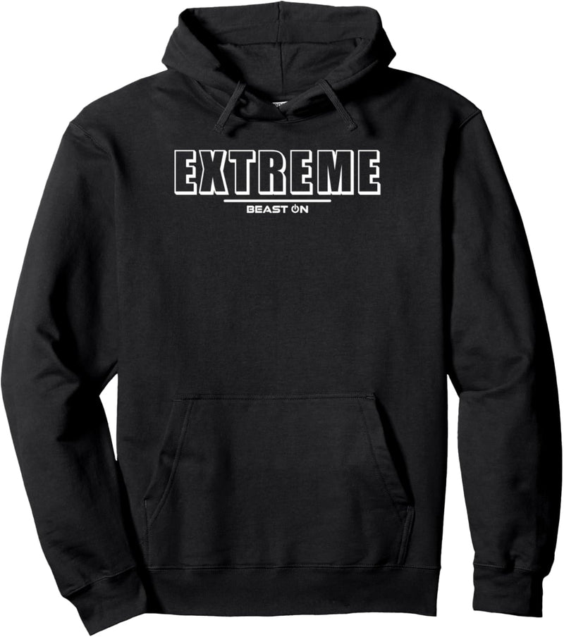 Extreme weisse Schrift Bodybuilding Training Fitness Gym Pullover Hoodie