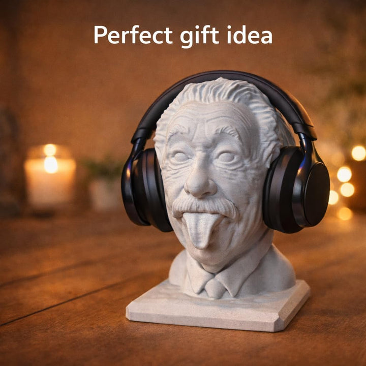 Generisch Albert Einstein Kopfhörerhalter, Brillenhalter, Kopfhörer Ständer, Statue, Schreibtisch De