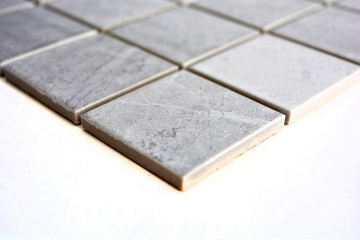 Keramikmosaik Mosaik Fliese Keramik Cortona dunkelgrau Mosaikfliese Badfliese Wandverkleidung Theken